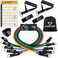 Resistance Bands Set with Handles, Exercise Bands Workout Bands Fitness Bands with Door Anchor, Legs Ankle Straps for Resistance Training，Physical Therapy，Home Gym Workout